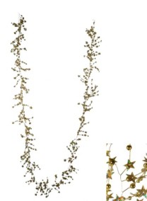 Beads & sequins garland 180cm   gold   6/48