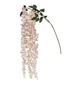 Wisteria branch x3 groups flrs 60cm pink 60/240