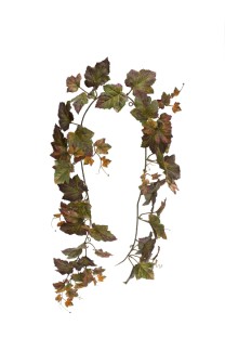 Grape lvs garland 150cm   autumn   6/72